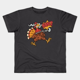Turkey's Revenge Funny Thanksgiving Holiday Kids T-Shirt